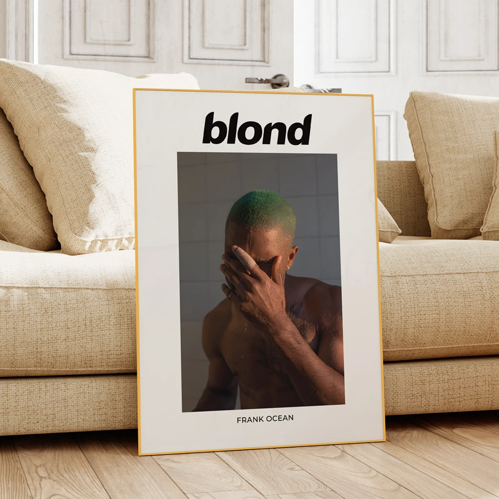 Plakat Frank Ocean Blonde Złoty