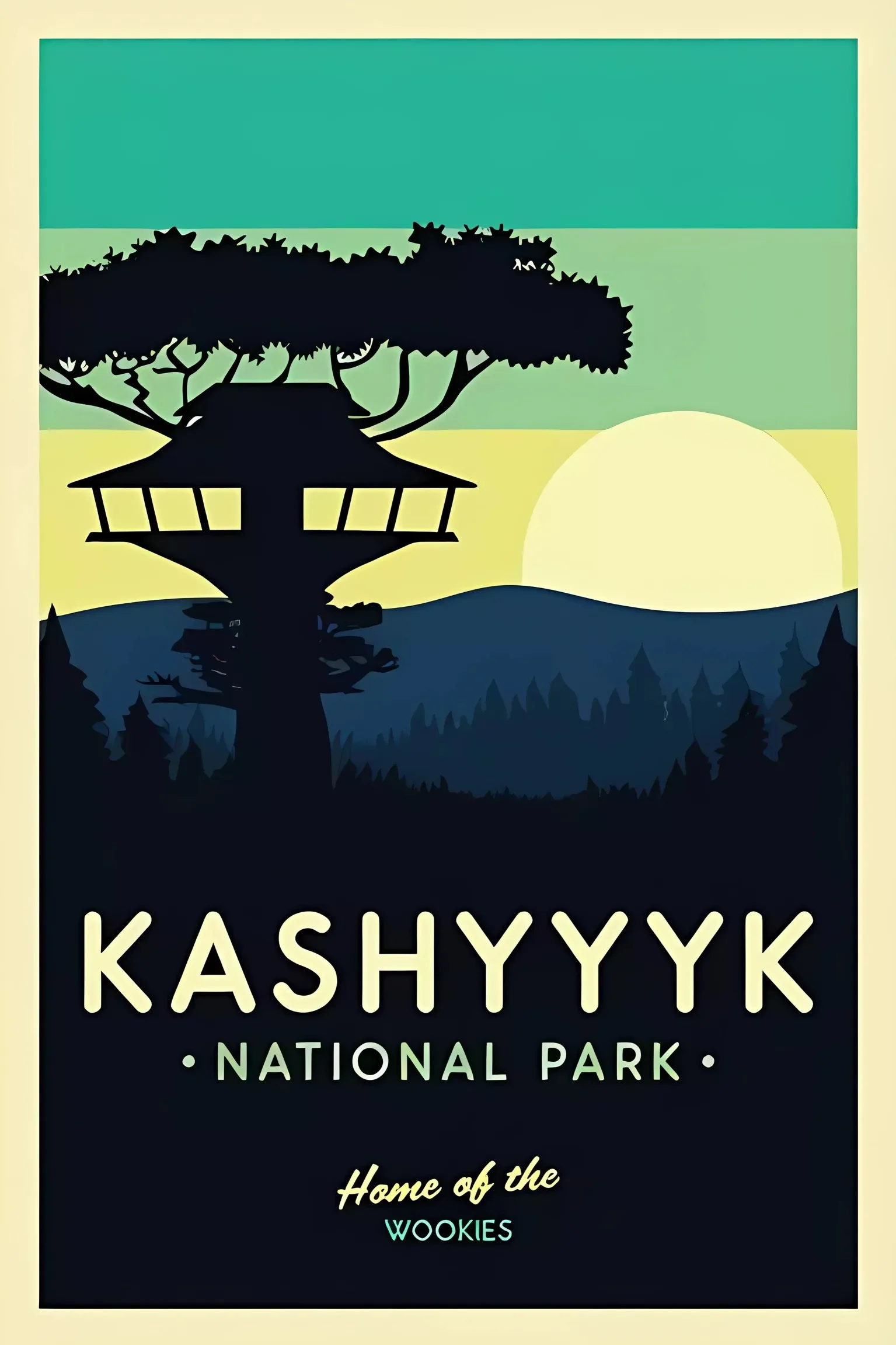 Plakat galaktyka i planety - nowoczesny żółty