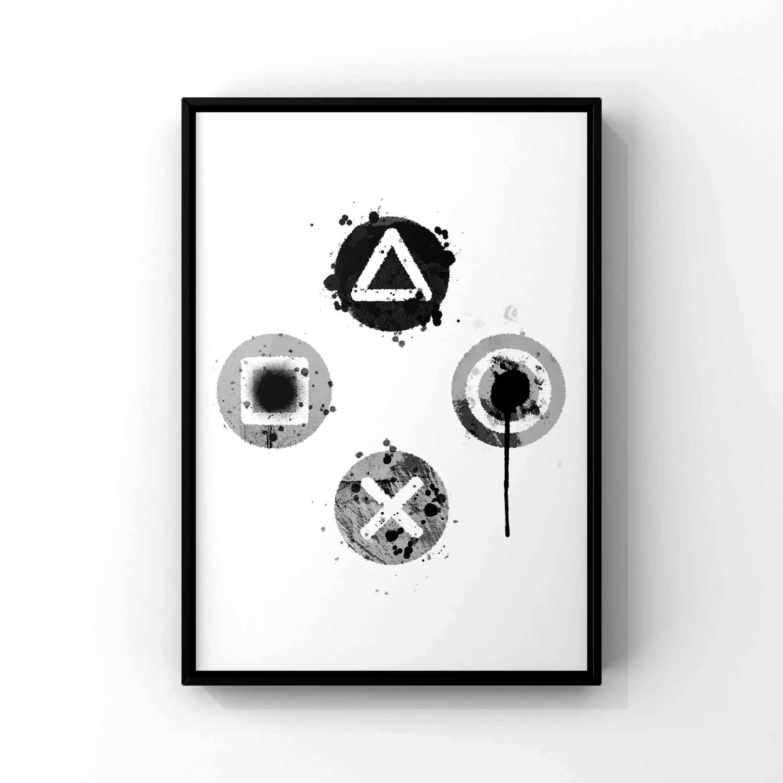 Plakat dla gracza - cytaty gamingowe czarno-białe Wzór 7