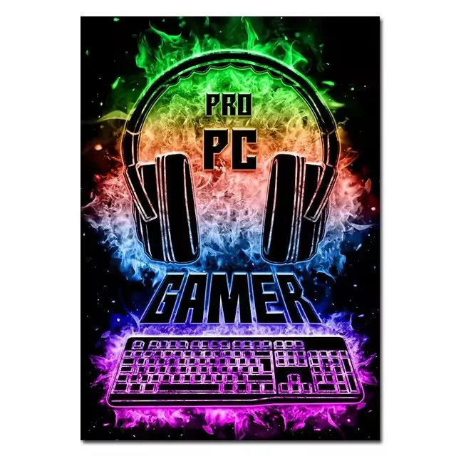 Gamingowy tryptyk – plakaty z padem dla gracza Wzór 1