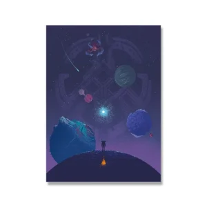 Plakat gamingowy Wiedźmin i światy gier Wzór 1