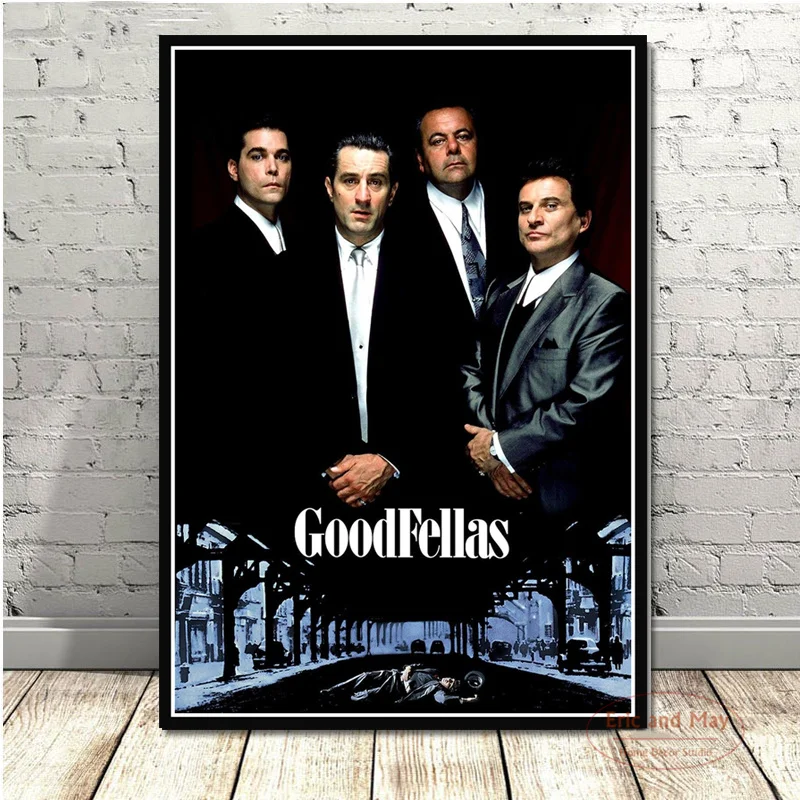Plakat gangsterski w stylu vintage Biały