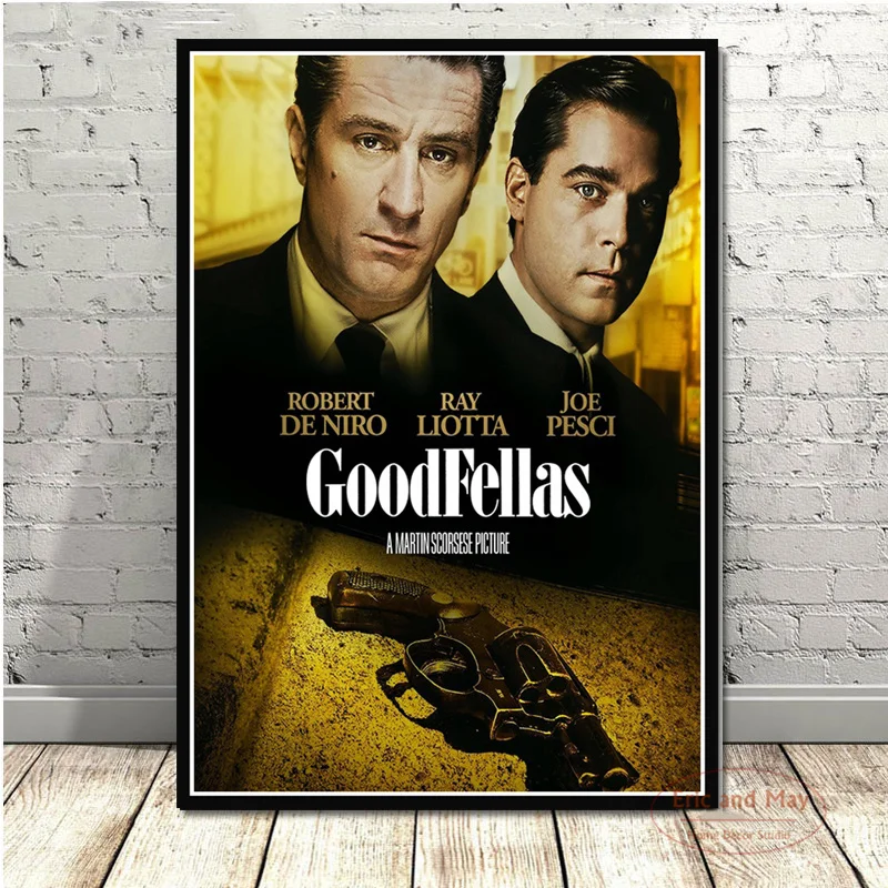 Plakat gangsterski w stylu vintage Granatowy
