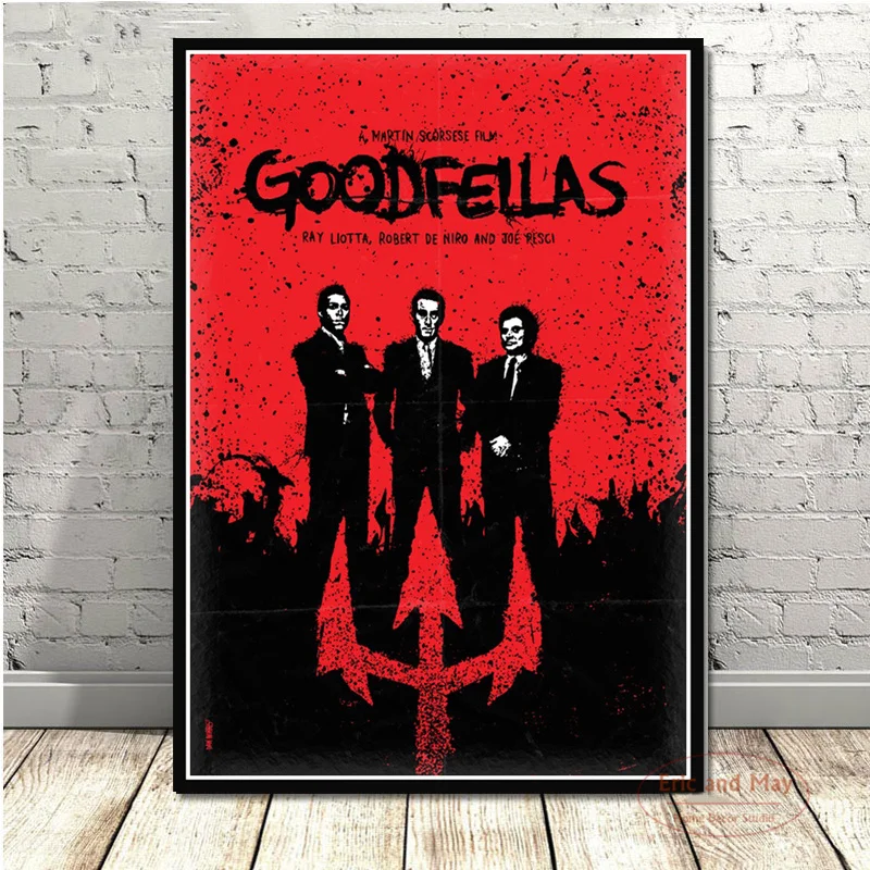 Plakat gangsterski w stylu vintage Jasnozielony
