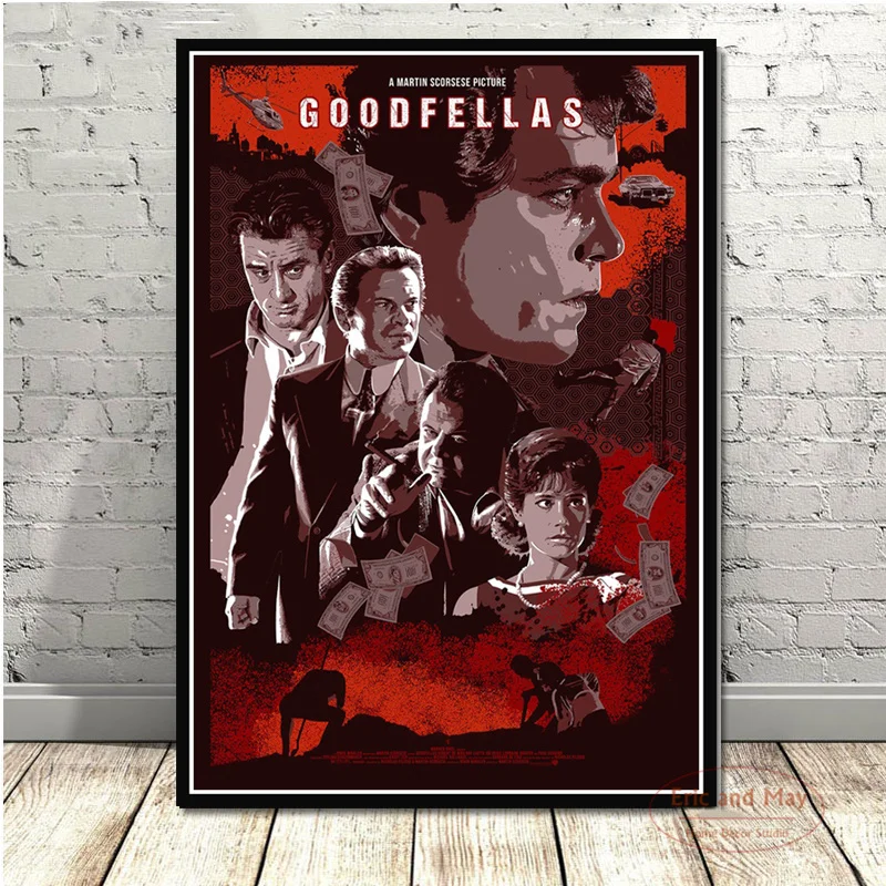 Plakat gangsterski w stylu vintage Niebieski
