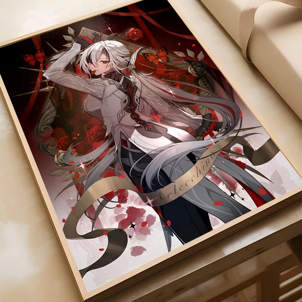 Plakat Genshin Impact Arlecchino Wzór 4
