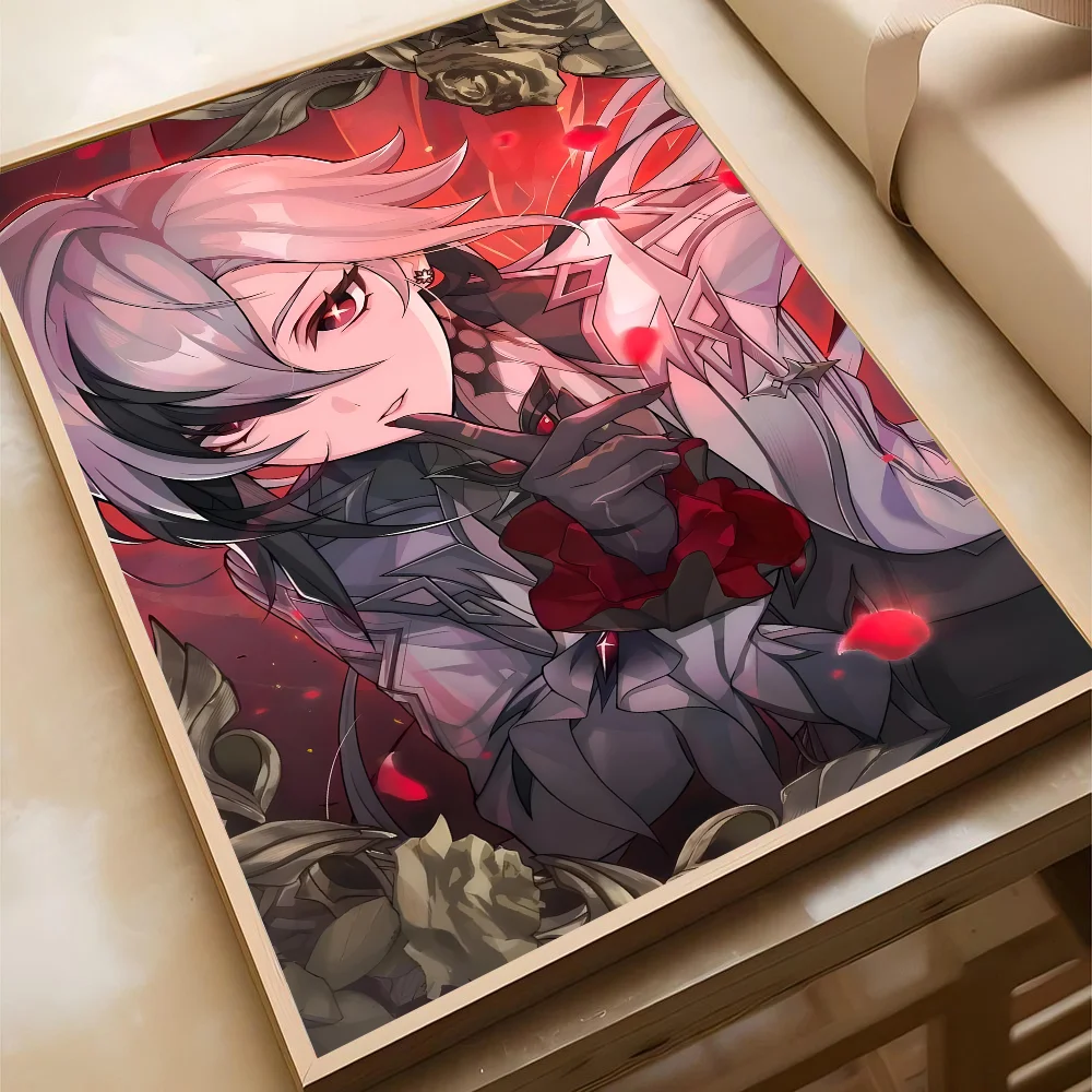 Plakat Genshin Impact Arlecchino Wzór 6