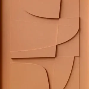 Plakat geometryczny 3D - czarno-białe linie Wzór 1