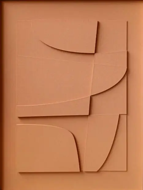 Plakat geometryczny 3D - czarno-białe linie Wzór 1