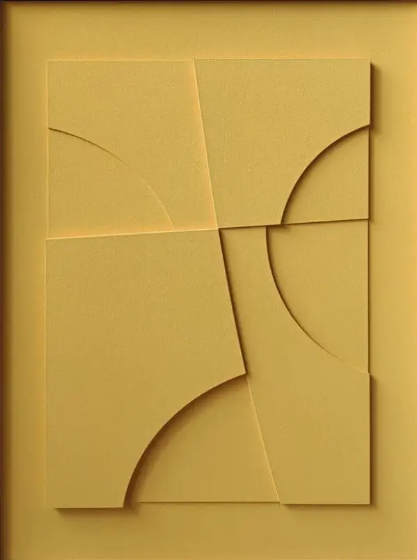 Plakat geometryczny 3D - czarno-białe linie Wzór 4