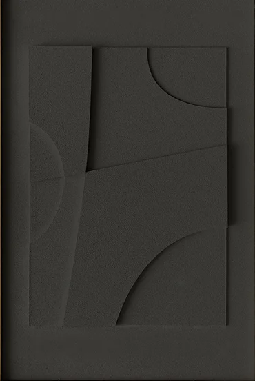 Plakat geometryczny 3D - czarno-białe linie Wzór 5
