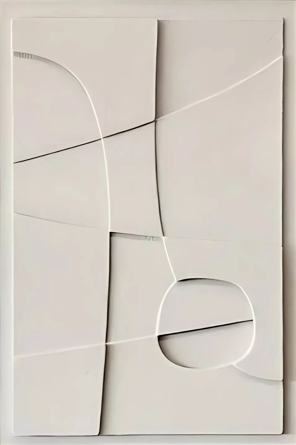 Plakat geometryczny z efektem 3D Czerwony