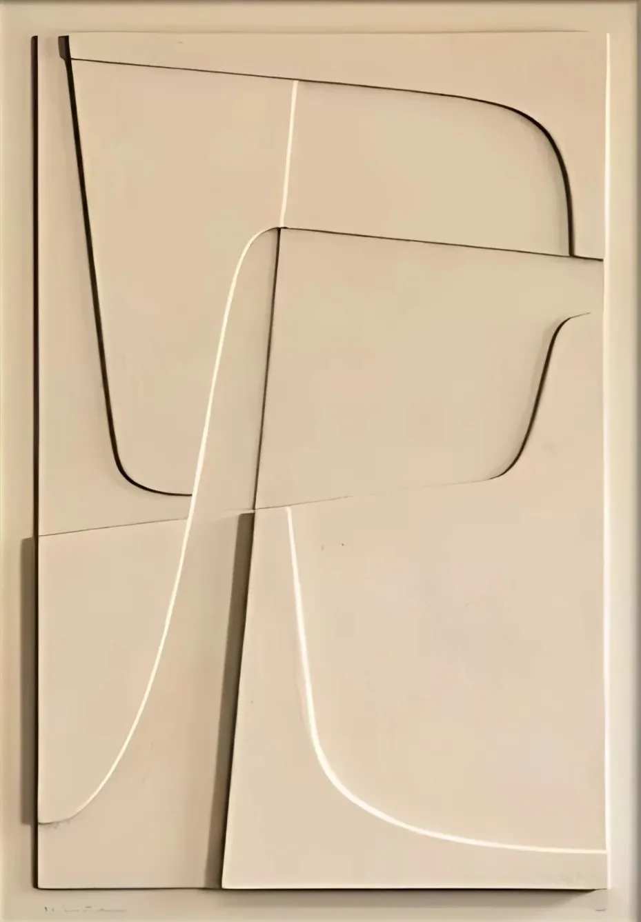 Plakat geometryczny z efektem 3D Fioletowy
