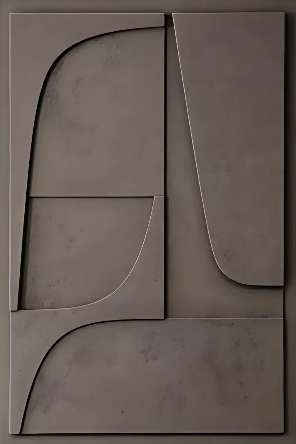 Plakat geometryczny z efektem 3D Jasnoszary