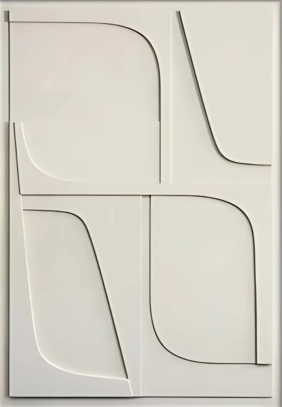 Plakat geometryczny z efektem 3D Niebieski