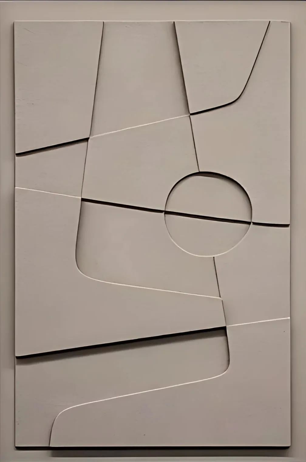 Plakat geometryczny z efektem 3D żółty