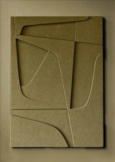 Plakat Geometryczny 3D Nordic Minimalizm Biały