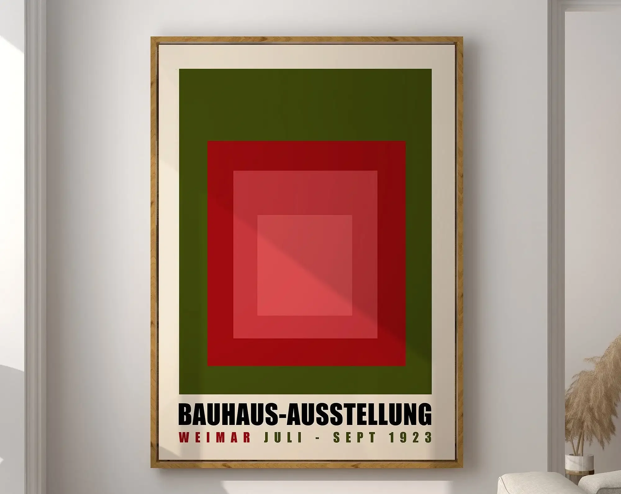 Bauhaus geometryczny - plakat retro abstrakcyjny Wzór 5