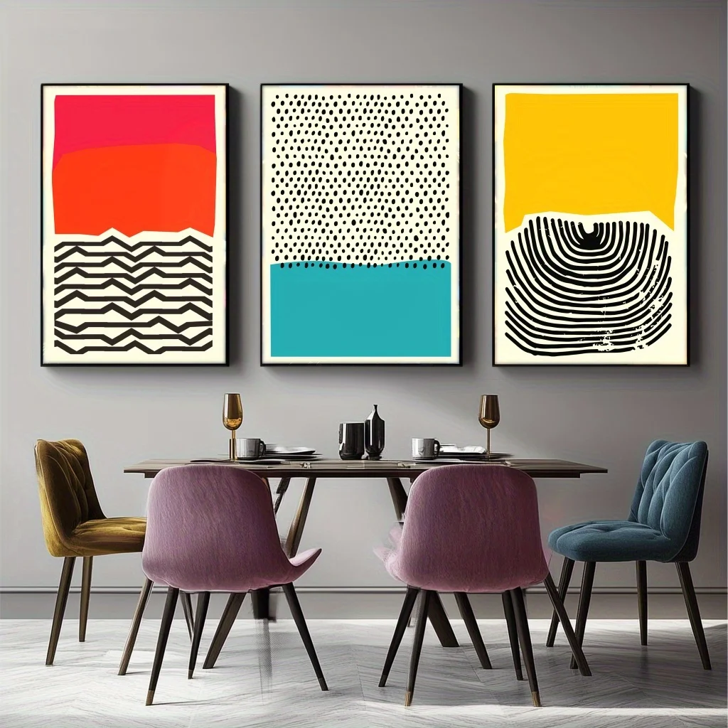 Geometria Bauhaus - plakat Burgundia