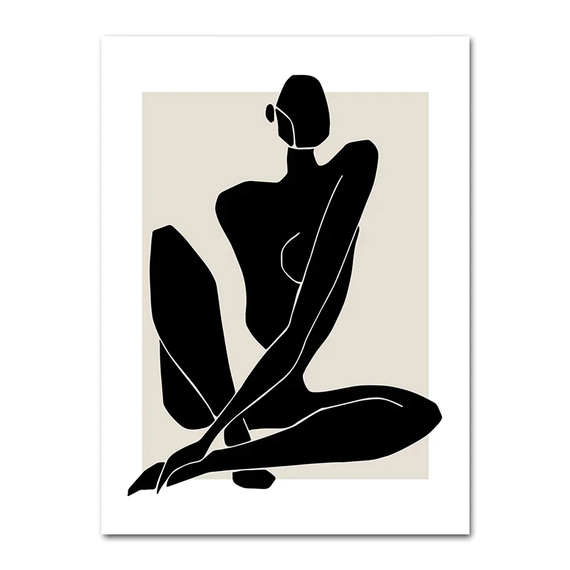 Plakat geometryczny liść boho tęcza Wzór 6