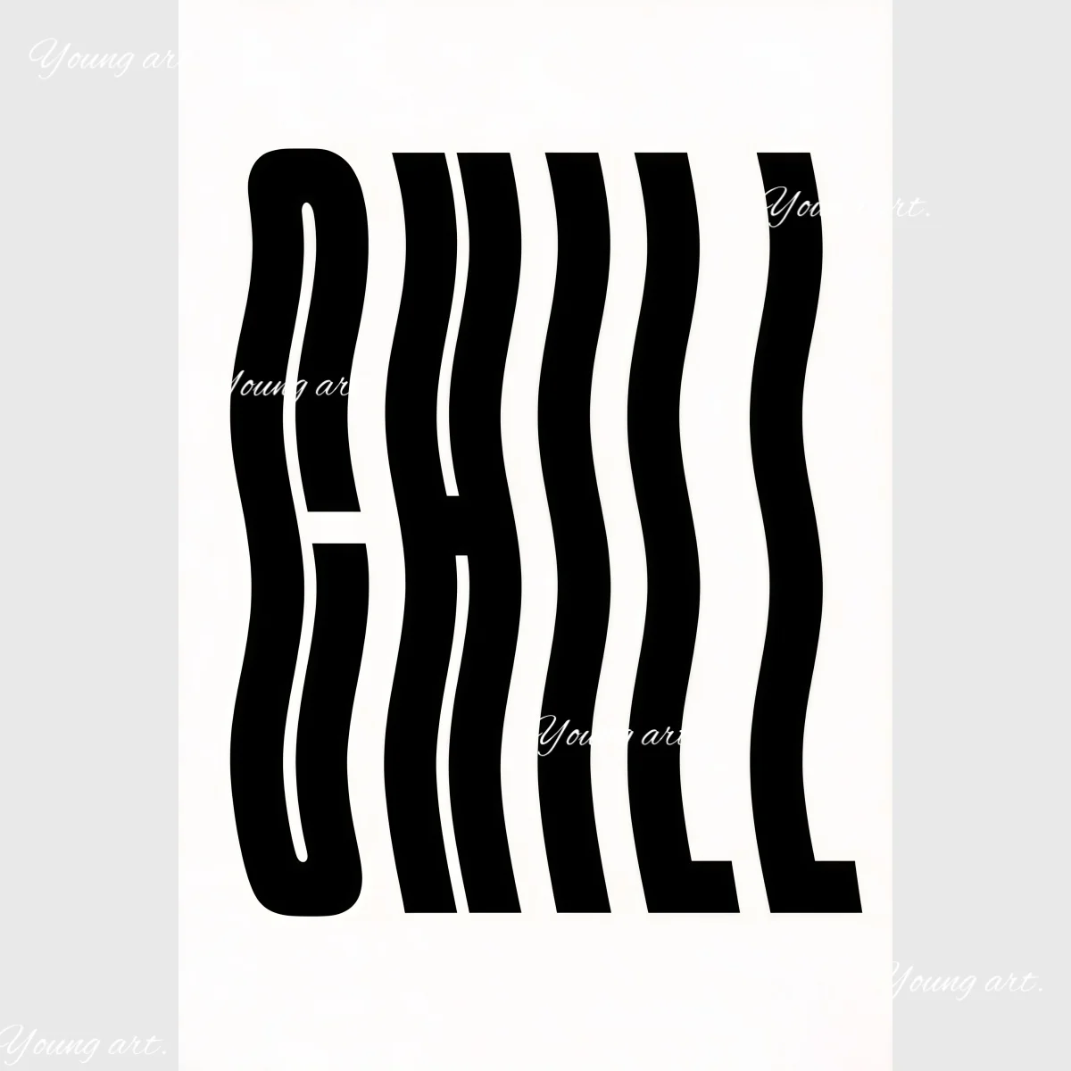 Plakat geometryczny gepard lampart w stylu retro do salonu Wzór 5