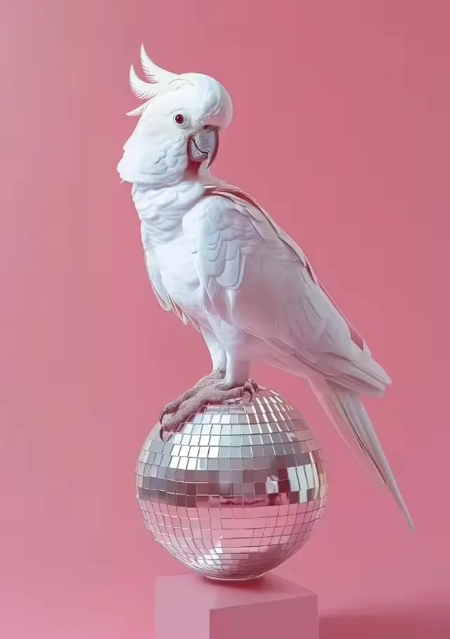 Gepard pijący kawę - zabawny plakat ze zwierzęciem Wzór 5