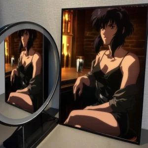 Plakat Ghost in the Shell - plakat anime Fioletowy