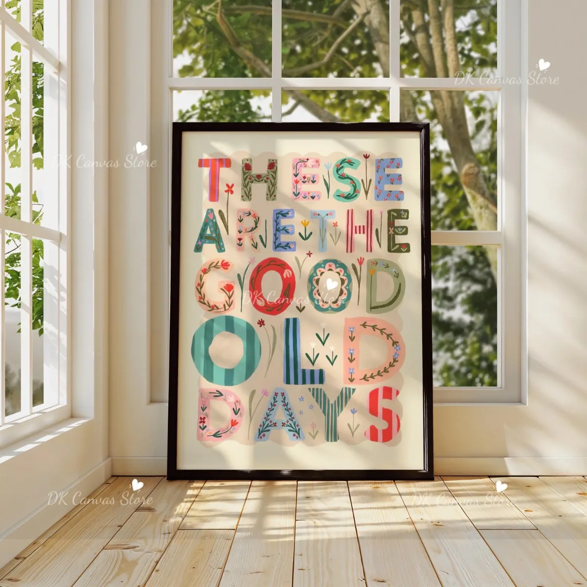 Plakat Girls Just Wanna Have Fun retro Zielony
