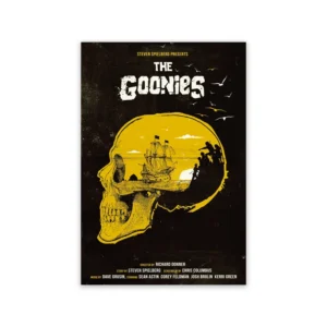 Mapa skarbów z filmu Goonies - plakat retro Wzór 1
