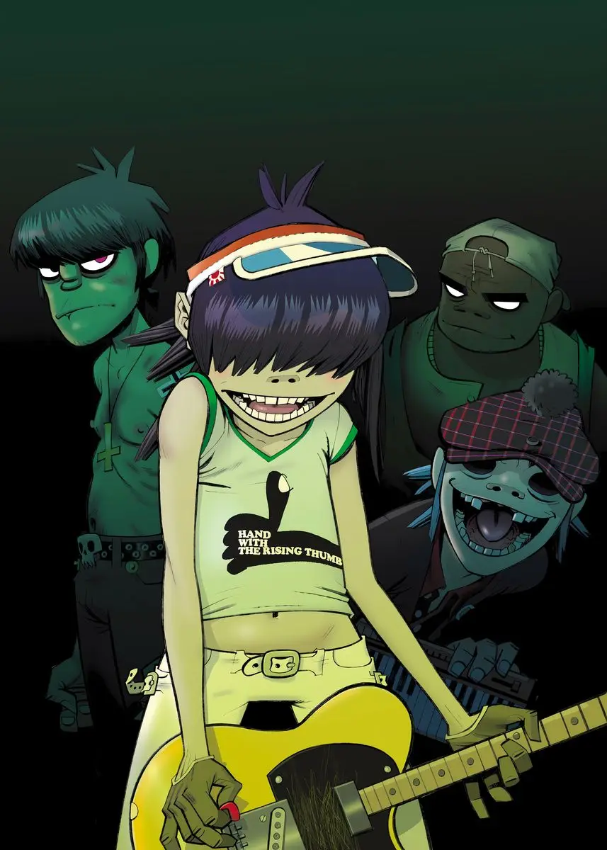 Plakat Gorillaz okładka albumu muzycznego Wzór 1