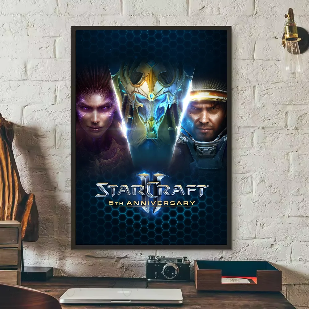 Plakat gra StarCraft - wodoodporny Niebieski
