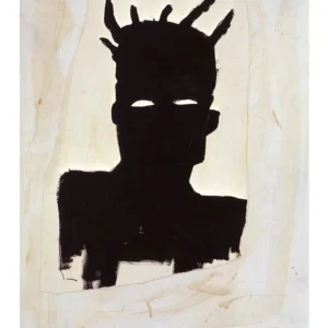 Graffiti w stylu Basquiat - abstrakcyjny plakat na płótnie Wzór 1