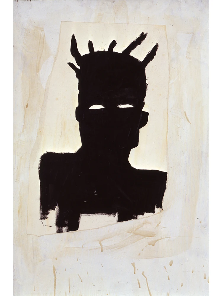 Graffiti w stylu Basquiat - abstrakcyjny plakat na płótnie Wzór 1