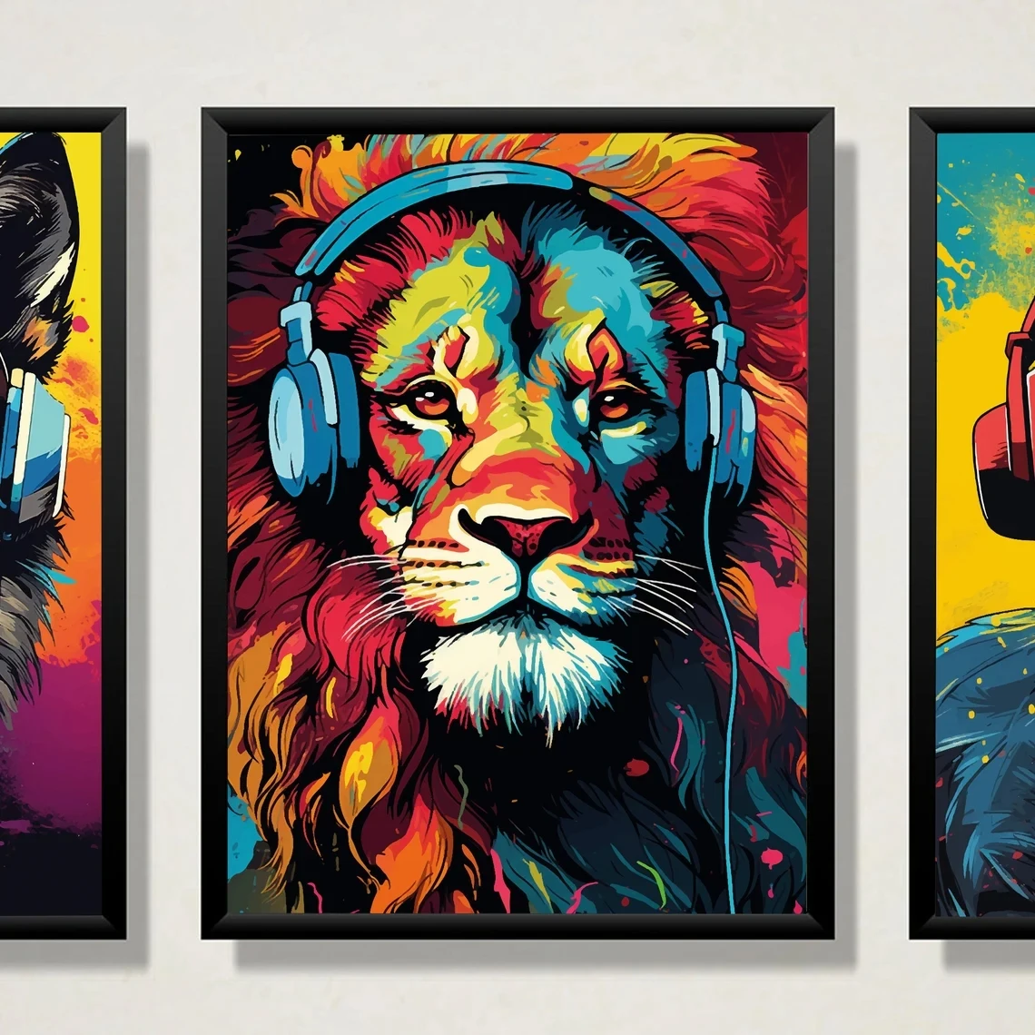 Graffiti dla gracza – zestaw 3 plakatów Wzór 8