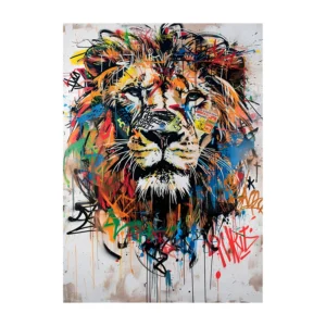 Plakat graffiti - kolorowa abstrakcja Q0075 11