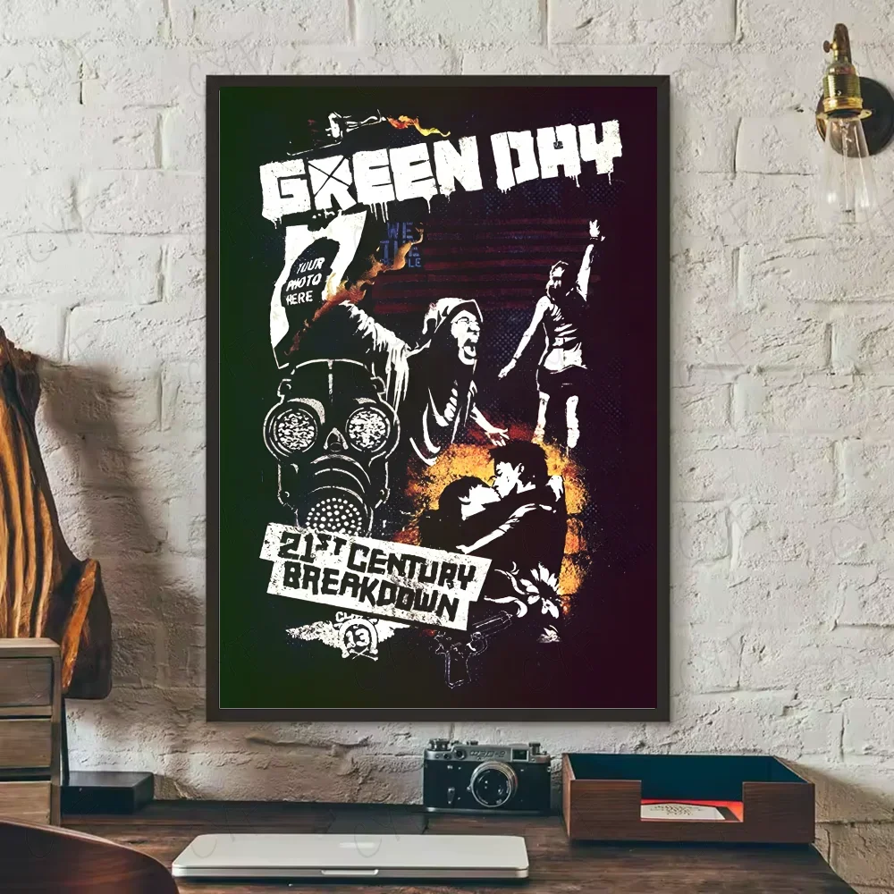 Plakat Green Day - vintage plakat rockowy Wzór 2