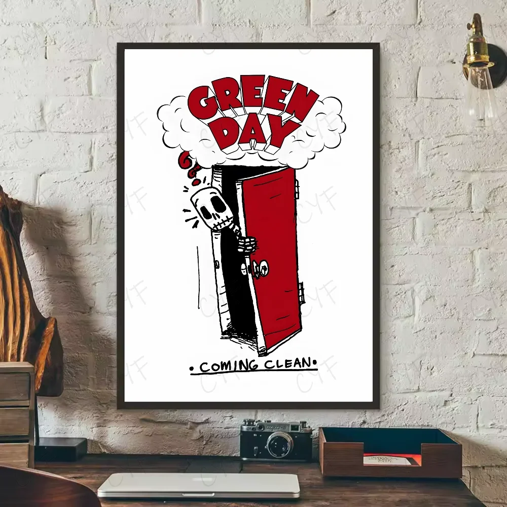 Plakat Green Day - vintage plakat rockowy Wzór 3
