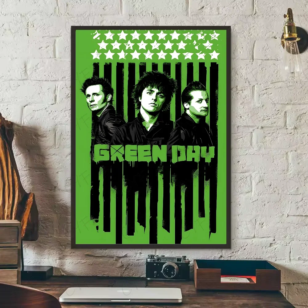 Plakat Green Day - vintage plakat rockowy Wzór 5