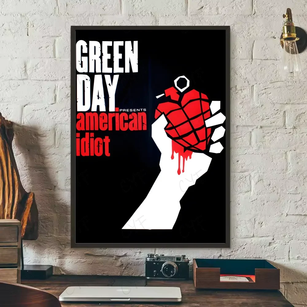 Plakat Green Day - vintage plakat rockowy Wzór 8