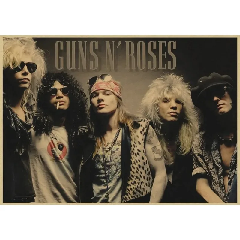 Plakat Guns N' Roses rock vintage Wzór 2