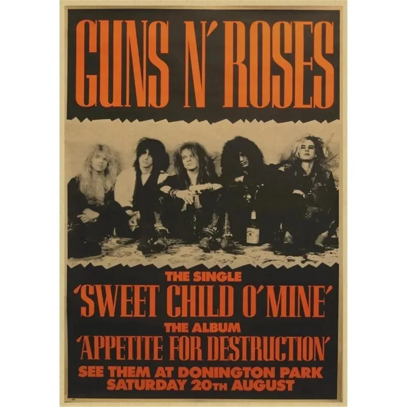 Plakat Guns N' Roses rock vintage Wzór 7