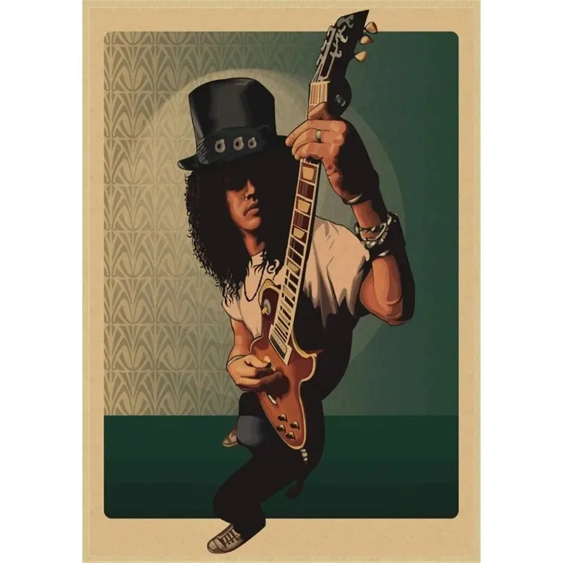 Plakat Guns N' Roses rock vintage Wzór 8