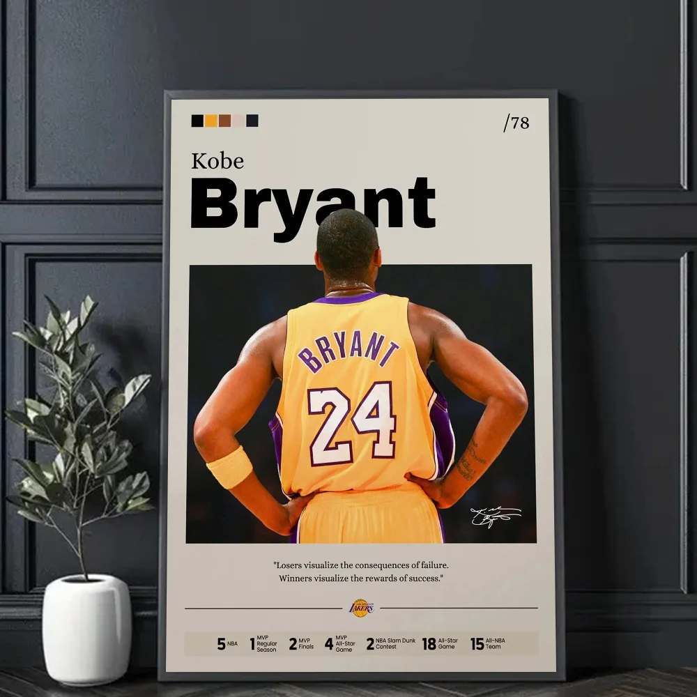 Plakat gwiazdy NBA - Kobe Bryant, LeBron James, Larry Bird Hei 1