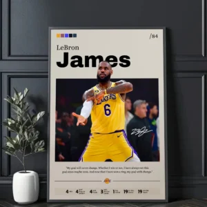 Plakat gwiazdy NBA - Kobe Bryant, LeBron James, Larry Bird Hei 3