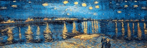 Plakat Gwiaździsta noc van Gogha Wzór 7