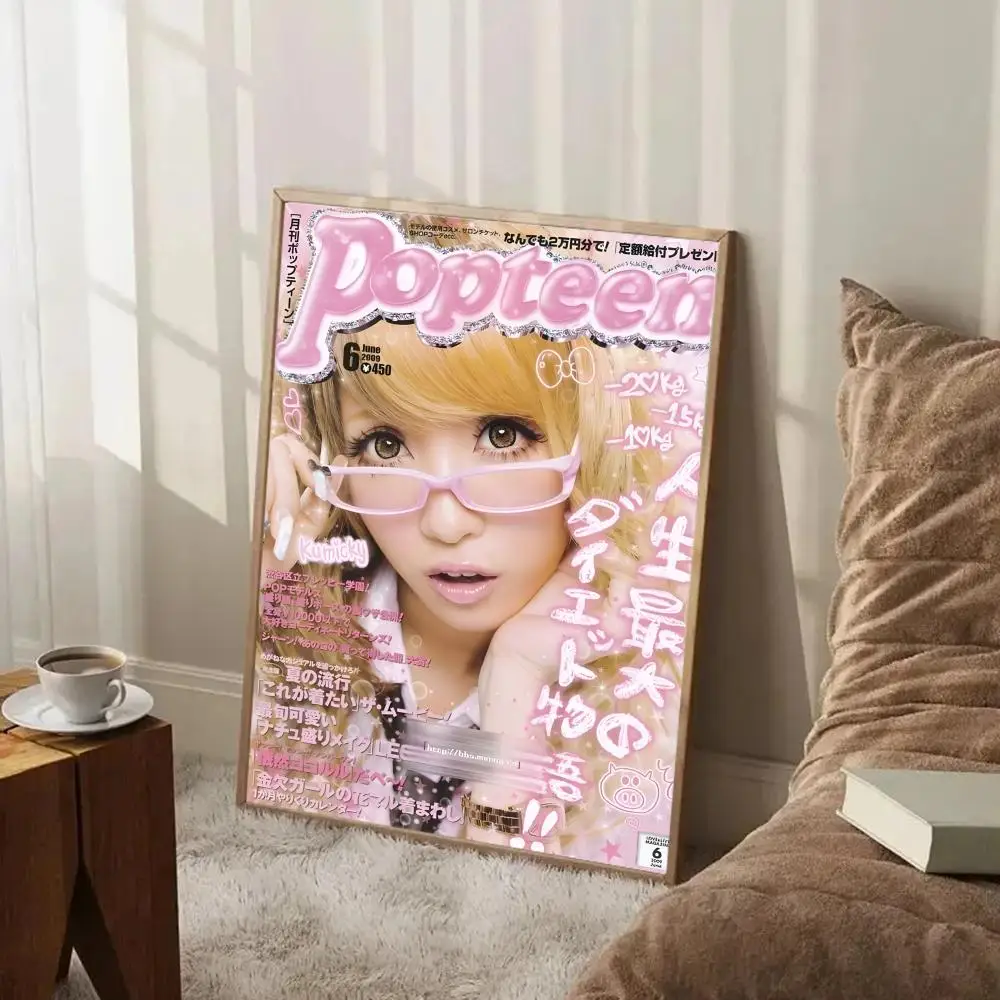 Plakat w stylu japońskiej gyaru Black1