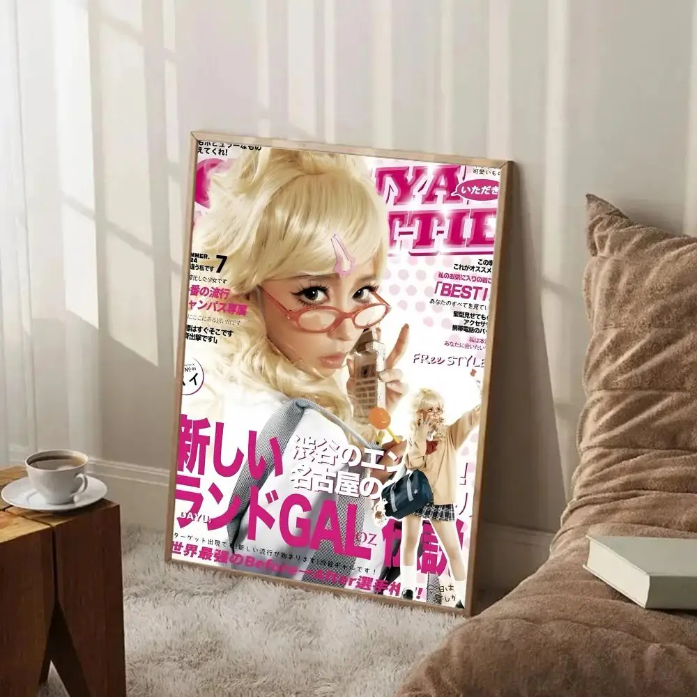 Plakat w stylu japońskiej gyaru Black6