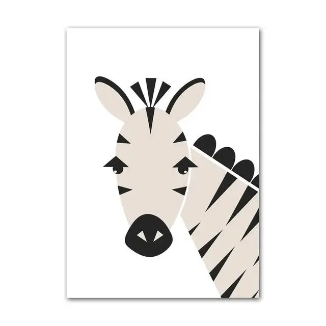 Hakuna Matata - plakat z lwem i tygrysem do pokoju dziecka Wzór 3