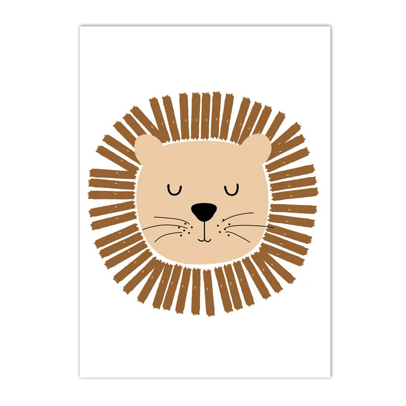 Hakuna Matata - plakat z lwem i tygrysem do pokoju dziecka Wzór 8