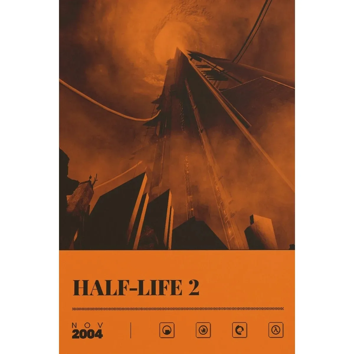 Half Life 2 - plakat z kultowej gry Wzór 7
